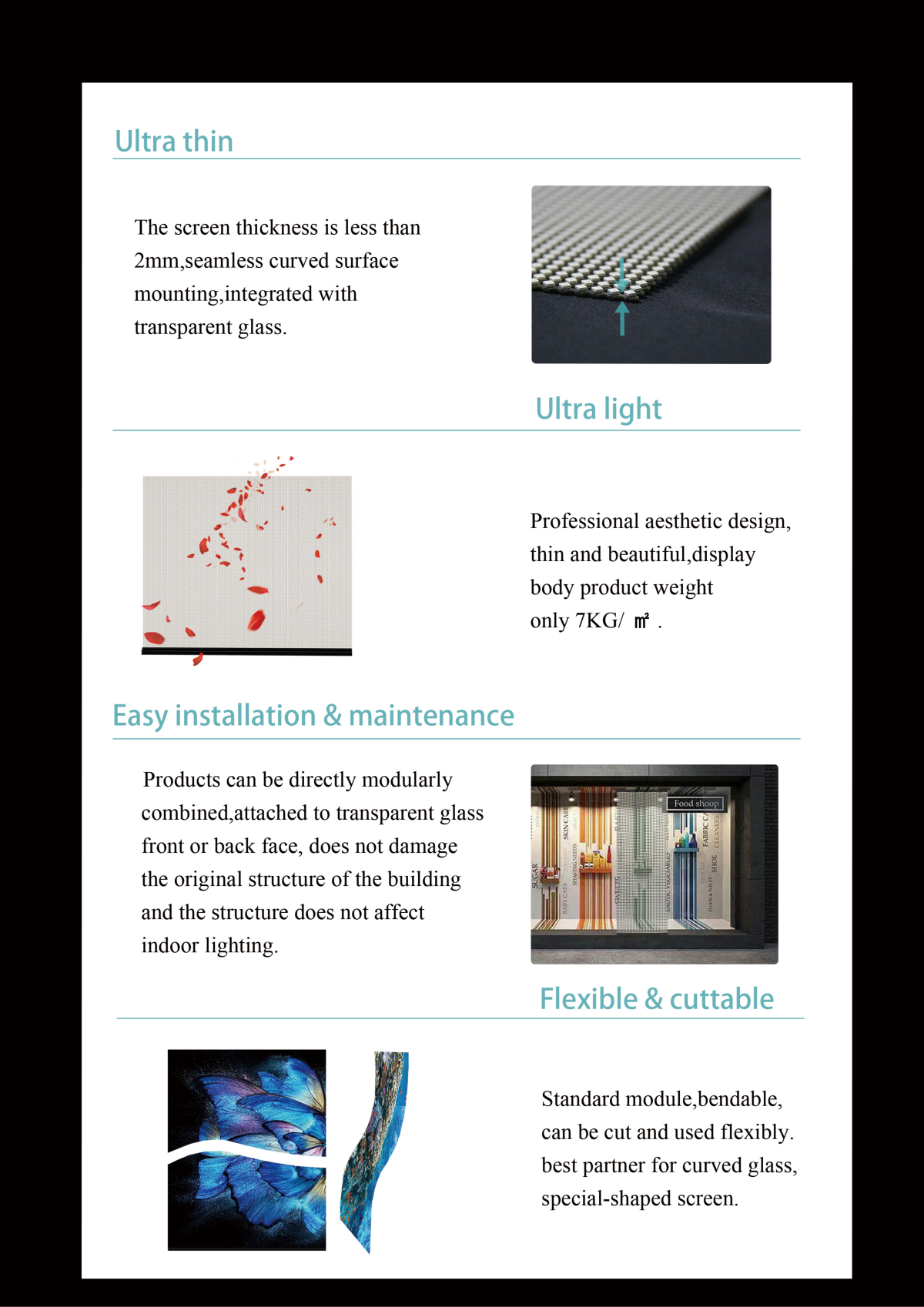 XINTAI LED holographic transparent led display_12 XINTAI LED holografický transparentní LED display_12